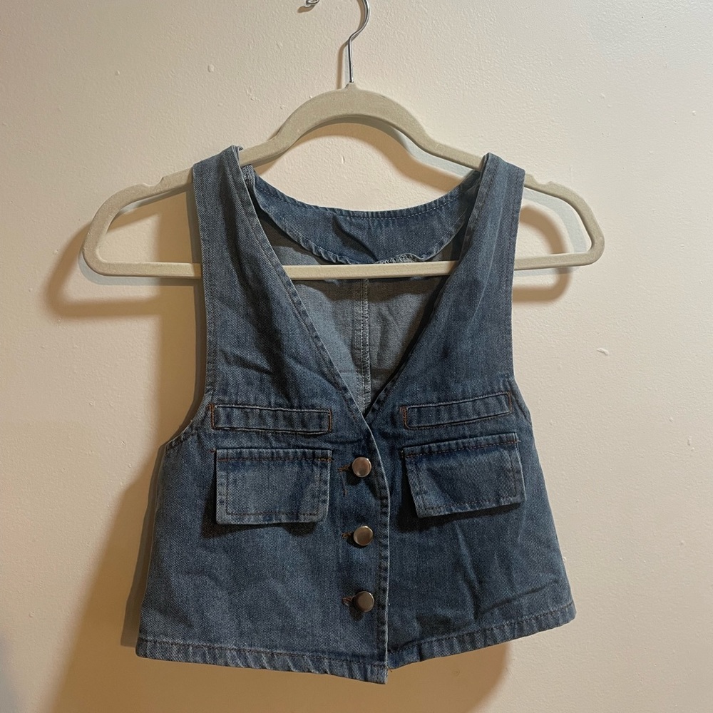 Denim vest size M